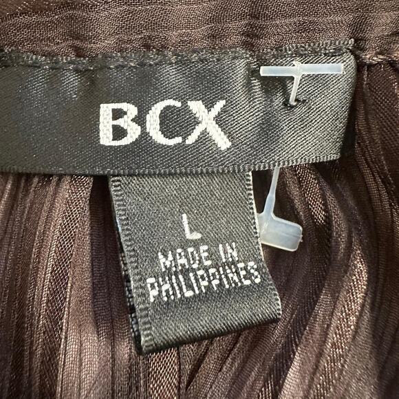 Y2k brown striped bcx square neck top - Picture 7 of 7